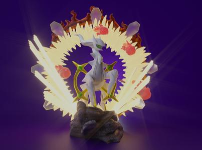 ARCEUS - 3D PRINTABLE POKEMON with cuts and as a whole