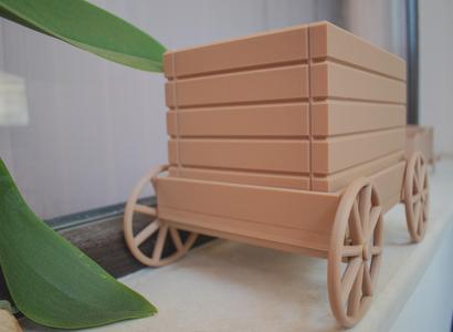 Rustic Wagon Planter