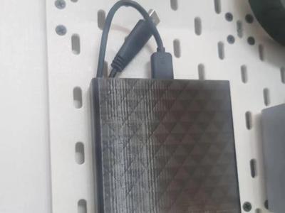 Pegboard Hard Drive Storage Rack