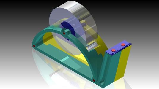 Awesome 3D printable tape dispenser