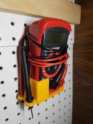 Multimeter Pegboard Holder