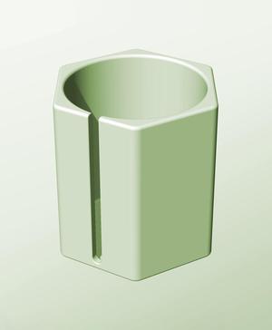 CH128-160-S Stackable slotted component box for creative makers
