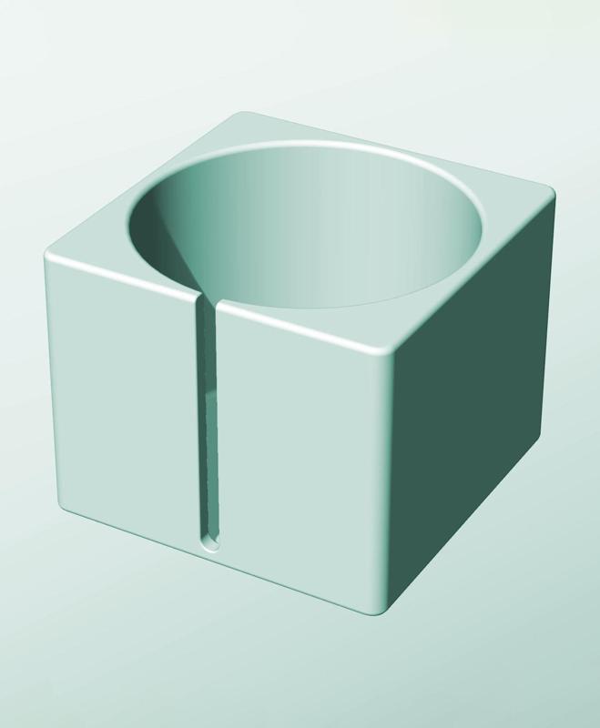 CS162-140-S Stackable slotted bin box module for creative decor