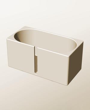 CX96-100-SB Stackable slotted bin box module for creative decor