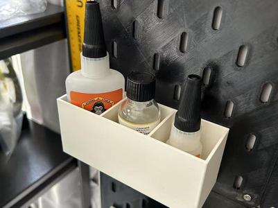 Pegboard Glue Storage Rack