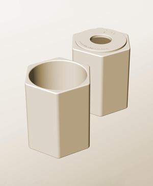 CH96-130-P Modular Stacking pierced container for home decor