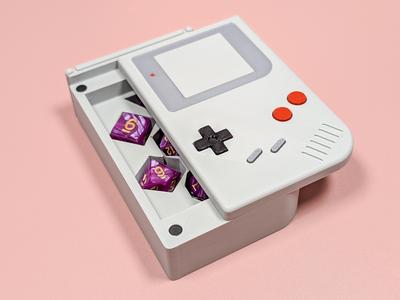 Polyhedral Dice Container - Console GameBoy