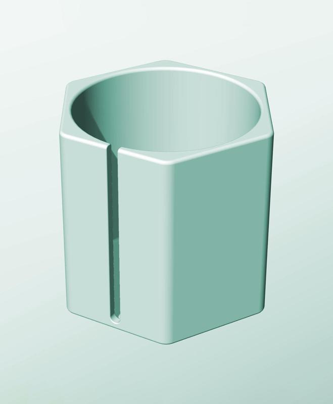 CH162-180-S Modular slotted component container modern decor