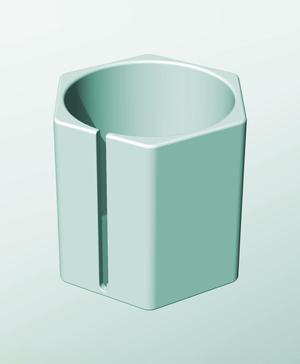 CH162-180-S Modular slotted component container modern decor