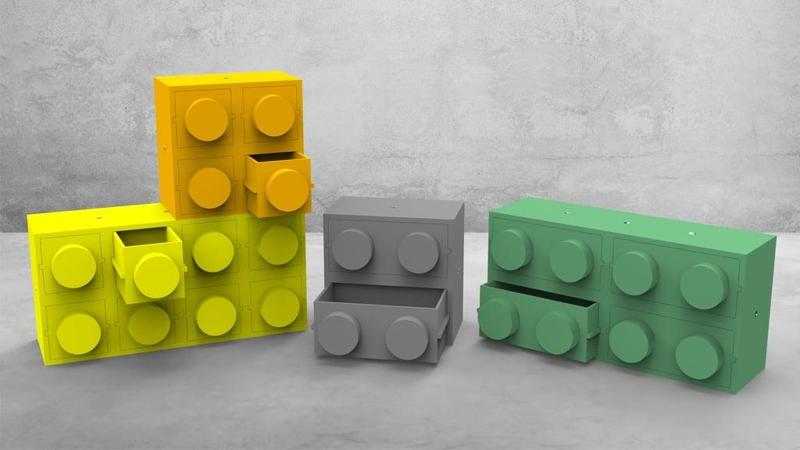 lego magnetic miniature box small parts drawer