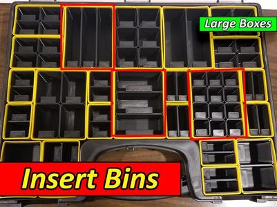 Harbor Freight Parts Bin Inserts - Large/Medium Boxes