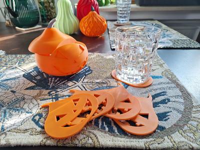 Halloween coaster set with box