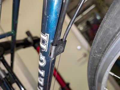 Downtube cable stop for 70-80s Raleigh Mixte