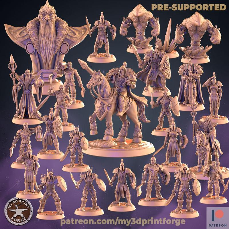 Humans v2 BUNDLE (25 Unique pre-supported STLs)