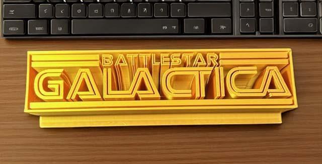 Battlestar Galactica Desk Plaque