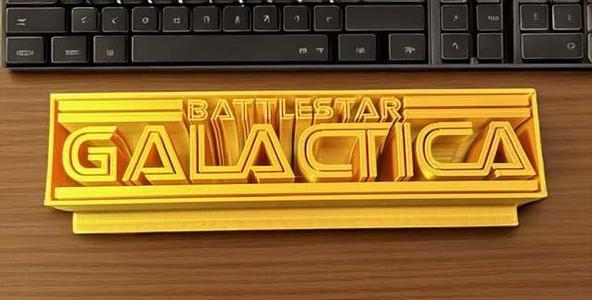 Battlestar Galactica Desk Plaque