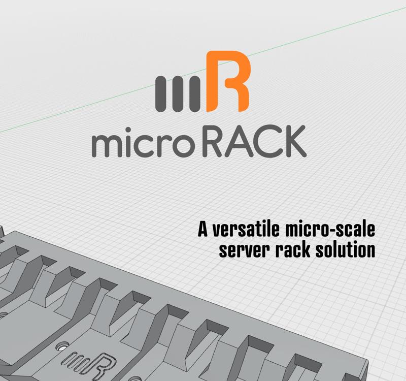 microRACK - micro scale server rack for your Homelab.