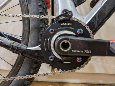 Chain guide adapter for Ghost Lector SF frame