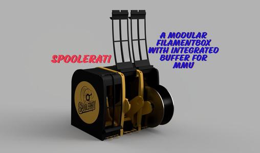 "Spoolerati" Filament storage for multi material printers