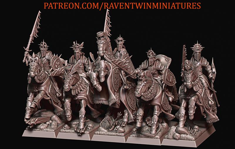 GRAIL KNIGHTS WITH COMMAND GROUP (SPEAR AND FLAMING SWORD VERSIONS)