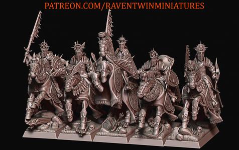 GRAIL KNIGHTS WITH COMMAND GROUP (SPEAR AND FLAMING SWORD VERSIONS)