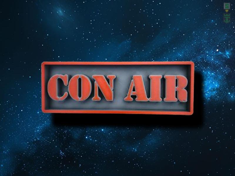 Con Air Cinema Film Room Sign Box