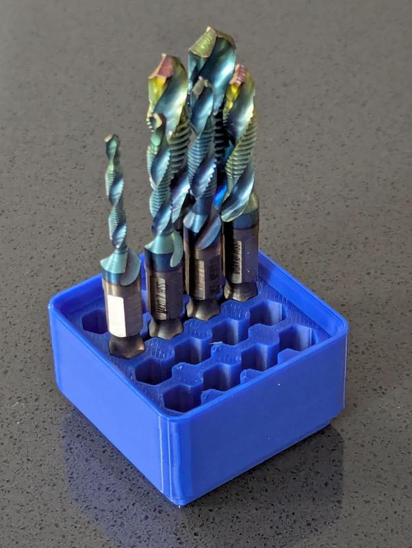 Gridfinity 1x1 Hex Bit Holder