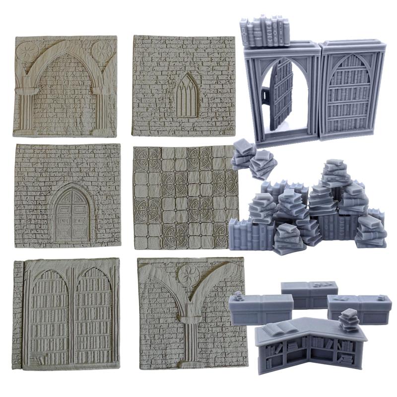 Print n' Roll: Grand Library (Texture Roller and Terrain Set)