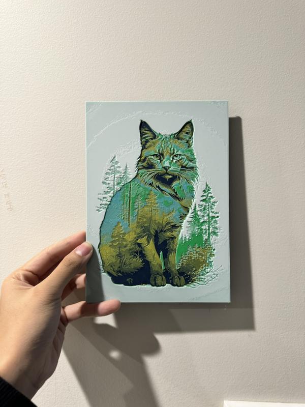 Forest in a Cat - HueForge Print