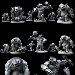Trolls (all 3 poses) (armor and no armor/ 3 weapons)