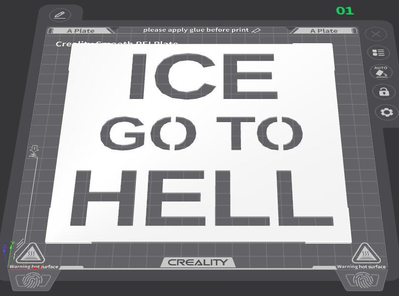 anti-ICE signs
