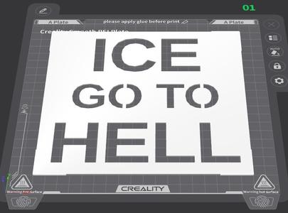 anti-ICE signs