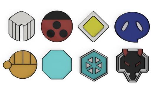 Johto Pokemon League Badges