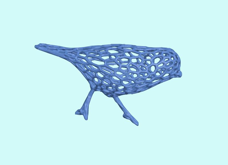 Blue Tit Bird Voronoi