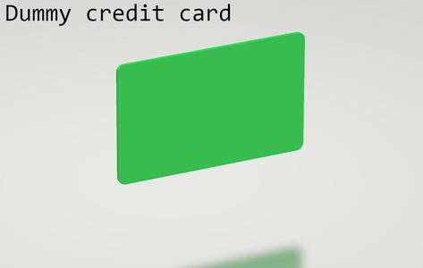 Dummy credit card