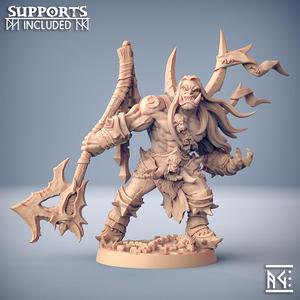 Throgar the Chainbreaker - Orc Barbarian Hero