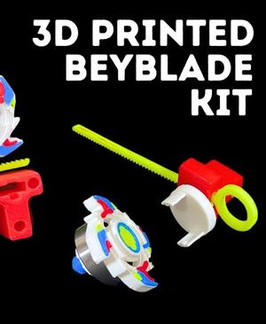 3D printable Bayblade by Toast - Adjusted individual pieces
