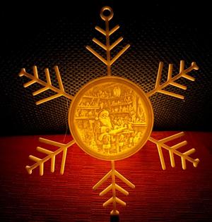 Santas Workshop Snowflake 