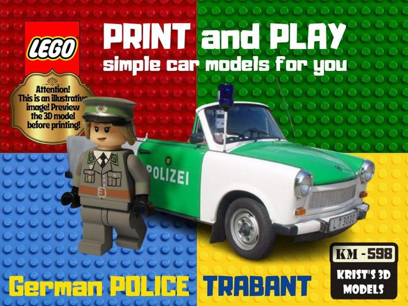 LEGO GERMAN POLICE TRABANT