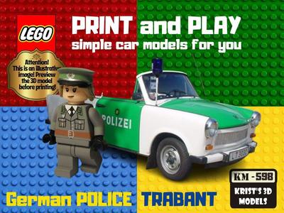 LEGO GERMAN POLICE TRABANT
