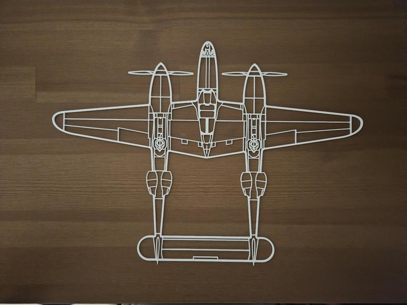 P38 Lightning Wallart 