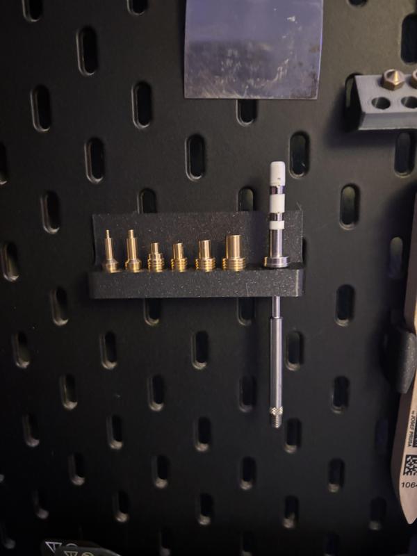 Skadis mount for CNC Kitchen heat set inserts