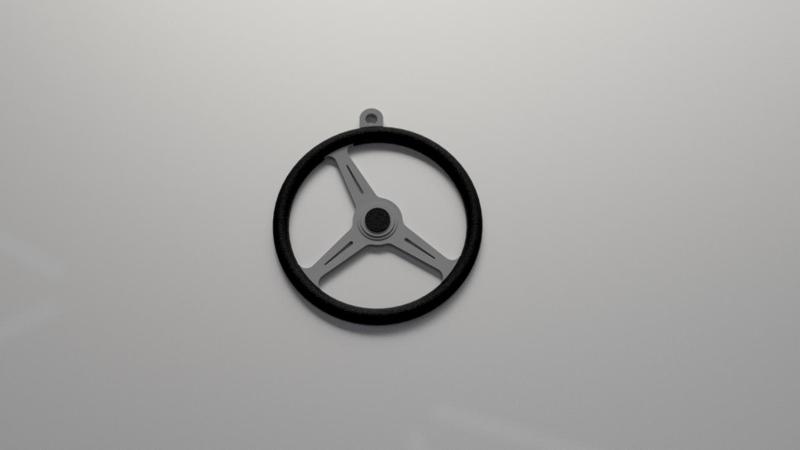 Steering Wheel Keychain