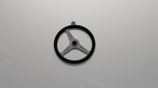 Steering Wheel Keychain