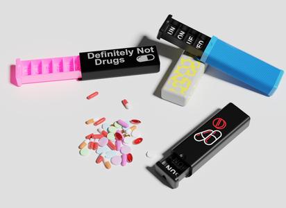 Pocket Sliding Pill Box