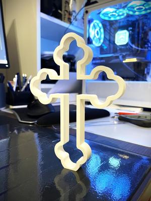 Hollow Orthodox Cross (NO Keychain)