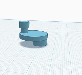 Offset shaft for egg turning tray