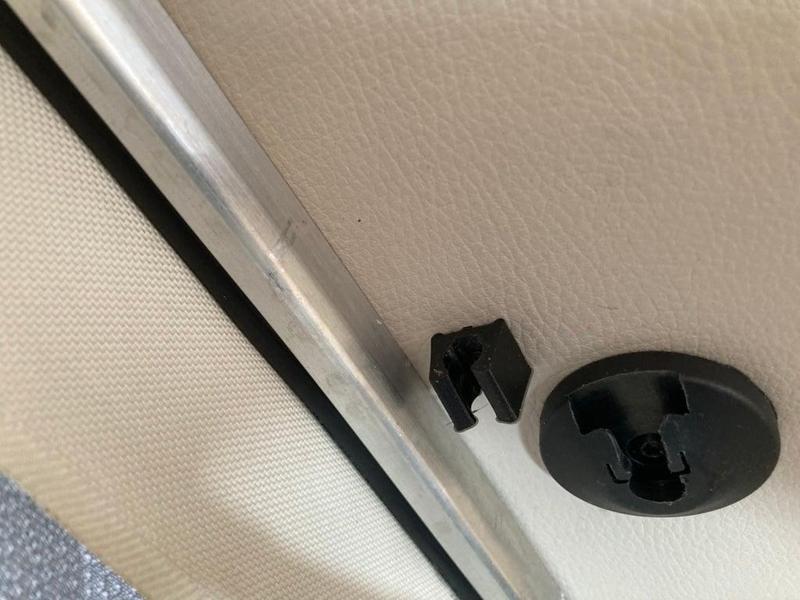 Clip for reading light in Mercedes Marco Polo campervan