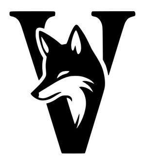 Fox alphabet: Letter V (version 1)