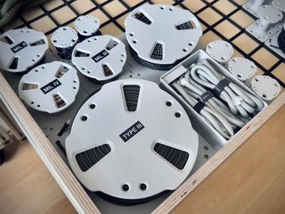 Gridfinity Spindles for Cables, Filament and more